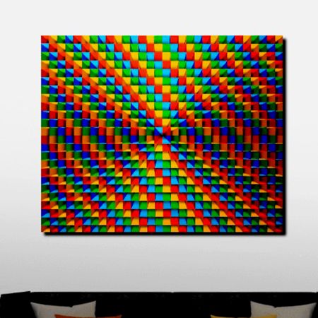 Ensemble Acrylic Canvas Painting by Artist Samba Prasad 24 x 30 inch